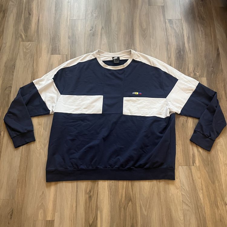 Nike Sportswear 1987 Archive Reissue French Terry Crew Sweatshirt, Navy 
